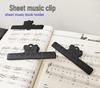 Piano & Guitar Sheet Music Holder with Clips for Songs & Sheets