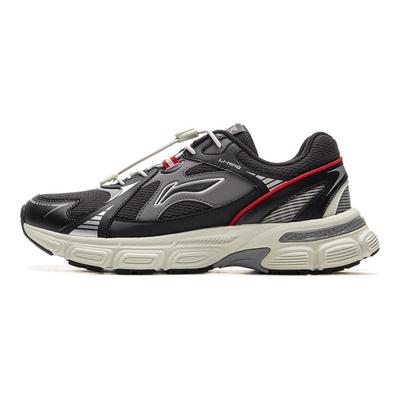 Li Ning Kids Sports Lifestyle Series Comfortable Fashion Non-Slip Wear-Resistant Low-Top Casual Shoes Kids Casual Shoes Dark-Night-Black YKCU180-1