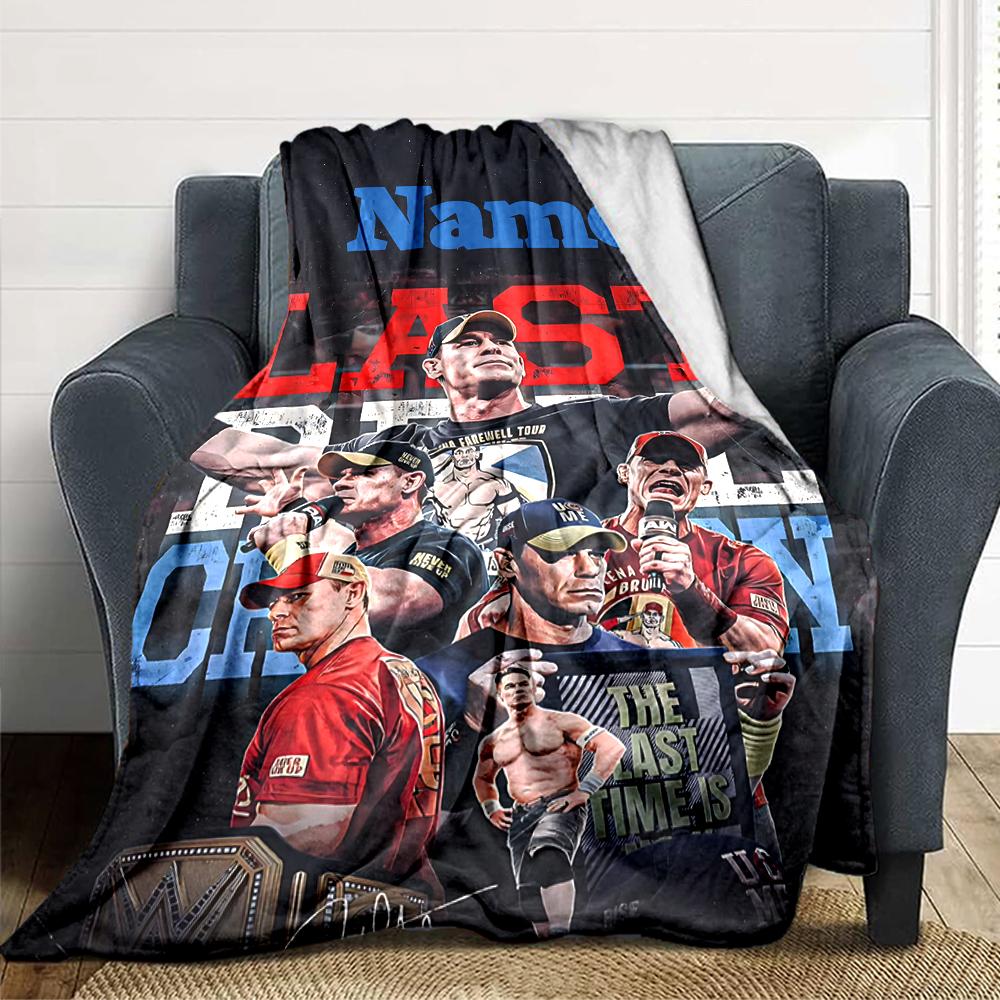 Custom Name "Last Chance Championship" Blanket for Couch & Bed, Plush Cozy Fuzzy Blanket Super Soft & Warm Blankets for Fall and Winter. 0908154