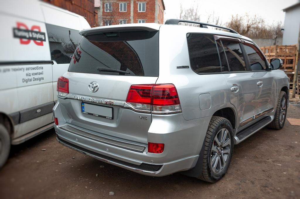 Rear Dimensions 2016-2025 (standard) for Toyota Land Cruiser 200