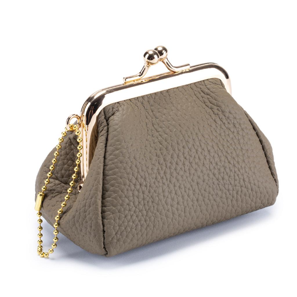Women's Coin Purse Creative Storage Mouth Gold Bag Japanese Style Small Coin Purse Cowhide Mouth Gold Bag