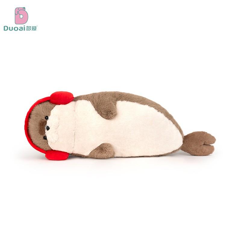 Cute Plush Sea Otter Seal Stuffed Animal Soft Pillow Comfort Sleep Birthday Gift