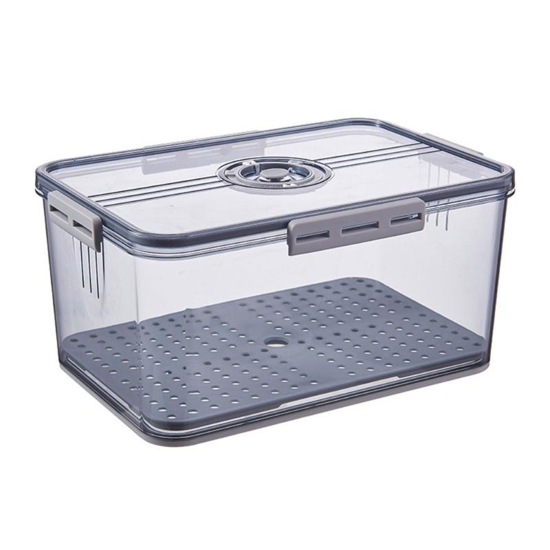 Airtight Bread Storage Container Countertop Bread Saver with Snap Lid and Time Setting for Freshness Management