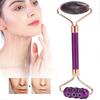 Face Roller Massager Purple Jade Germanium Facial Skin Lifting Firming Beauty Tool