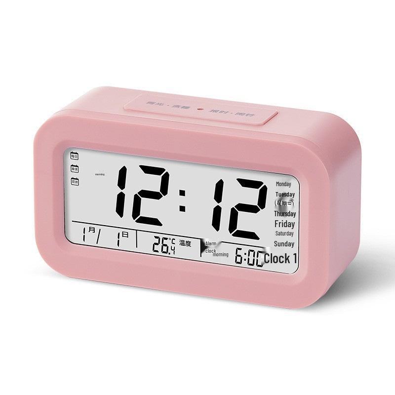 Smart Voice Luminous Alarm Clock - Creative Student Bedroom Bedside, Three Alarms, Hot Selling