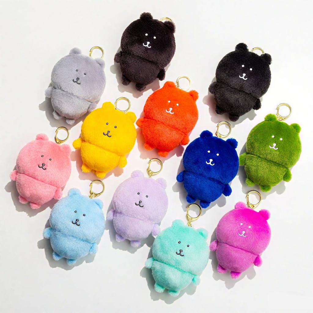 Beliebter Niedlicher Nagano Witzbär Und Freunde Kleiner Anhänger Plüschtier Puppe Cartoon Tasche Hängende Dekoration Schlüsselanhänger Geburtstagsgeschenk
