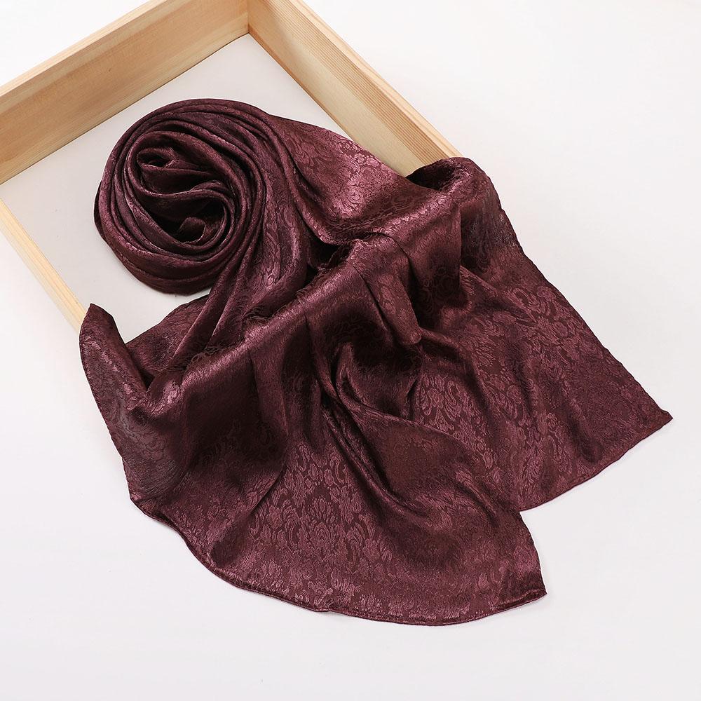 Premium Malaysia Satin Tudung Hijab Islamic Veil Headscarf Crinkle Plain Color Satin Crepe Scarf Muslim Women Shawl Wrap