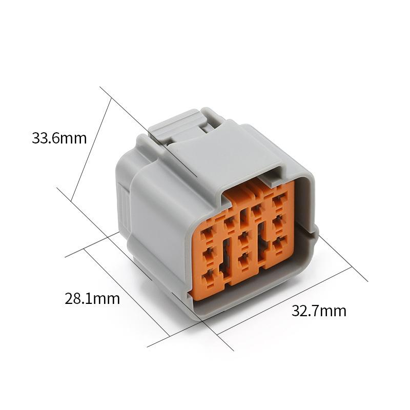 5/10/100 sets 6195-0003 Sumitomo DL type 2Pautomotive waterproof connector fog lamp plug connector male female terminal sheath