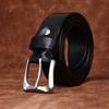 Retro Water Dye Thickened First Layer Cowhide Belt Men'S Genuine Leather Stainless Steel Trend Versatile Jeans Belt Men