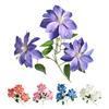 Artificial Clematis Flower 27.5" Long Stem Fake Silk Flower Branches with 3 Heads Blooms for Vase Indoor Home Table Decor Floral Arrangement