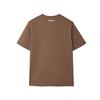 Adidas Sports Lifestyle Casual Breathable Round Neck Short Sleeve T-Shirt Men Tops Brown KE1338
