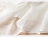 Women's Fairy Embroidered Ramie Dress - Round Neck, Pullover, 5-Point Sleeves, Long Summer Style