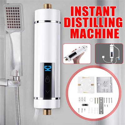 LED Intelligent Electric Water Heater 3500W220V Tankless Instant Boiler Bathroom Shower Set Temperature Adjustable AutomaticallY