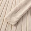 Chic Ribbed Knitted Sweater Dress Autumn Winter Long A-line Full Sleeve Thick Pullover Party Wear