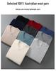 Men's 100% Pure Wool V-neck Thick Warm Business Casual Sweater