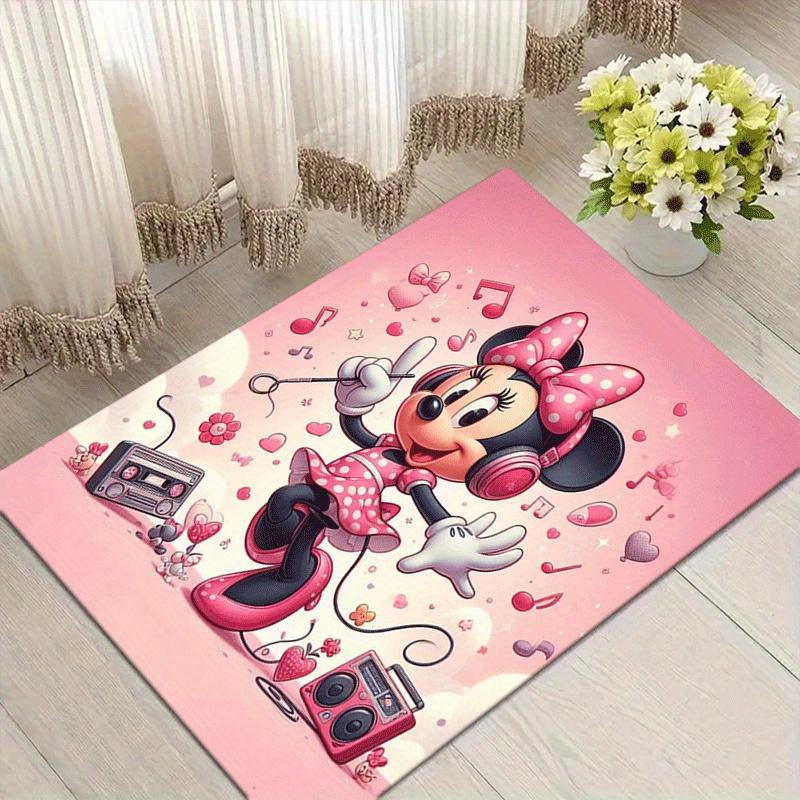 

1pc Cute Minnie Pattern Area Rug Soft Flannel Floor Mat for Living Room,Office,Bedroom and Carpet 60cm by 90cm