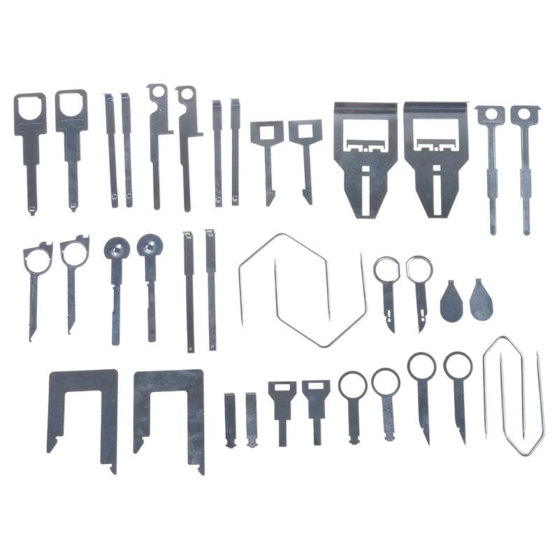 38Pcs Car Automobile CD Player Stereo Radio Extraction Release Removal Tools for Key Kit Set for Benz for