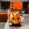 Pompoen Lantaarn Geest Halloween Hoesje Voor Samsung S26 FE S25 Ultra S24 S23 S22 S21 FE A16 A17 A18 A26 A36 A37 A54 A55 A56 A57 5G Zachte Siliconen Cover