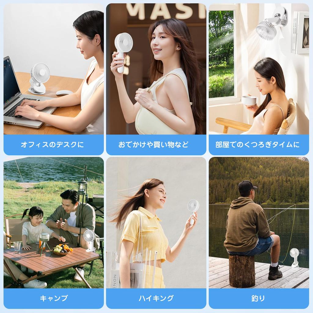 Innovative Model Powerful Handheld 5000mAh Large 3 Airflow USB Compact Mini Perfect for Fireworks Outdoor and Day Gift [2025 - Airflow] Fan, White,