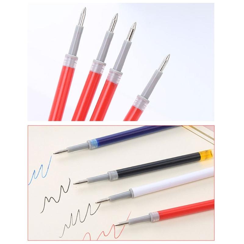 50 Pcs Gel Pen Refills Black/Blue/Red Gel Ink Pen Refills 0.5mm Replaceable Pen Refills for Students Teacher