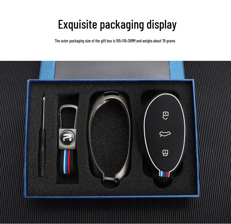 Rising Auto R7 Key Case: High-End Protective Key Shell for Men & Women