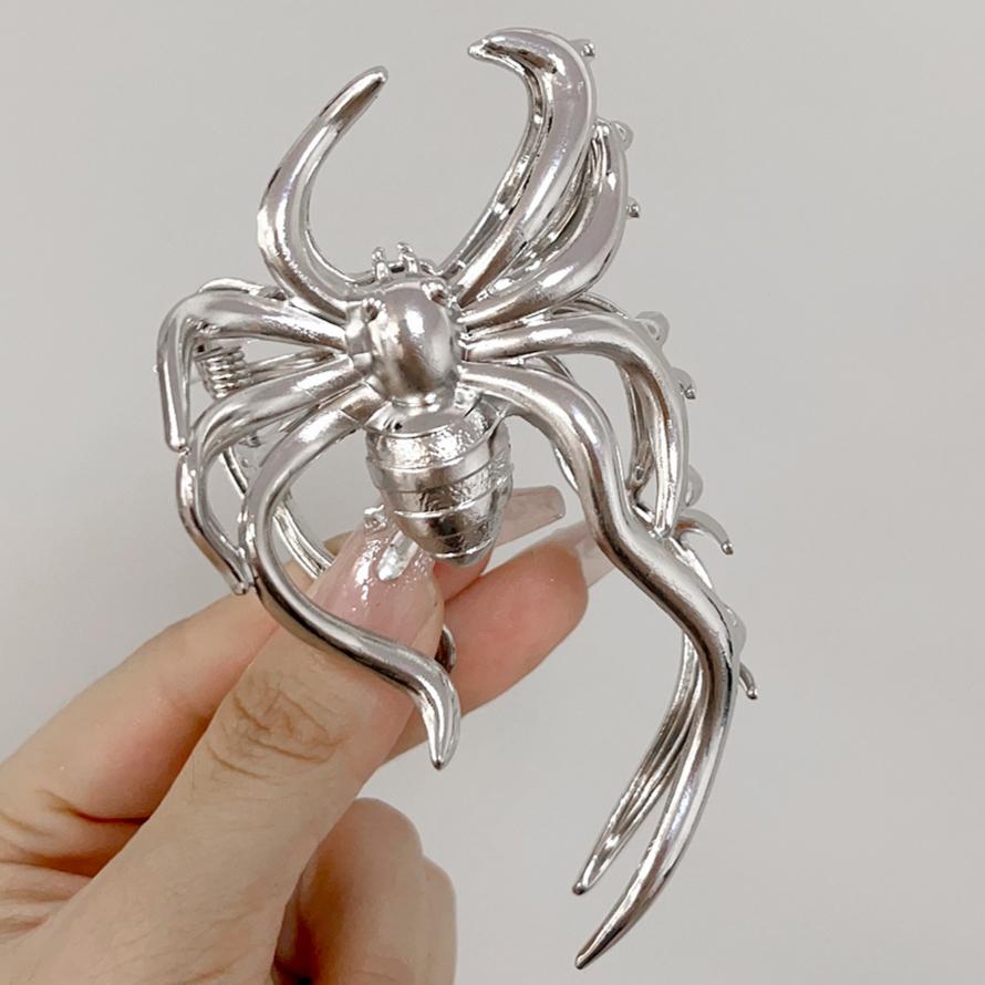 

Halloween Bat Hair Claw Metal Spider Grab Clip Hairstyle Decorative Hairpin Festival Party Cosplay Enhance Atmosphere Hairclip