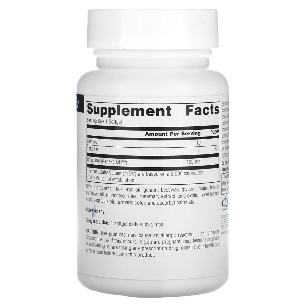 Ubiquinol Coqh, 100 mg, 30 Kapseln