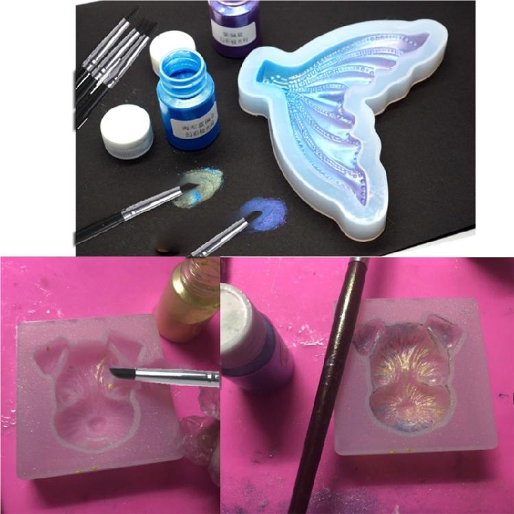 Silicone Paint Gadget with Soft Tip Sculpting Brush for Polymer Pottery Shaping