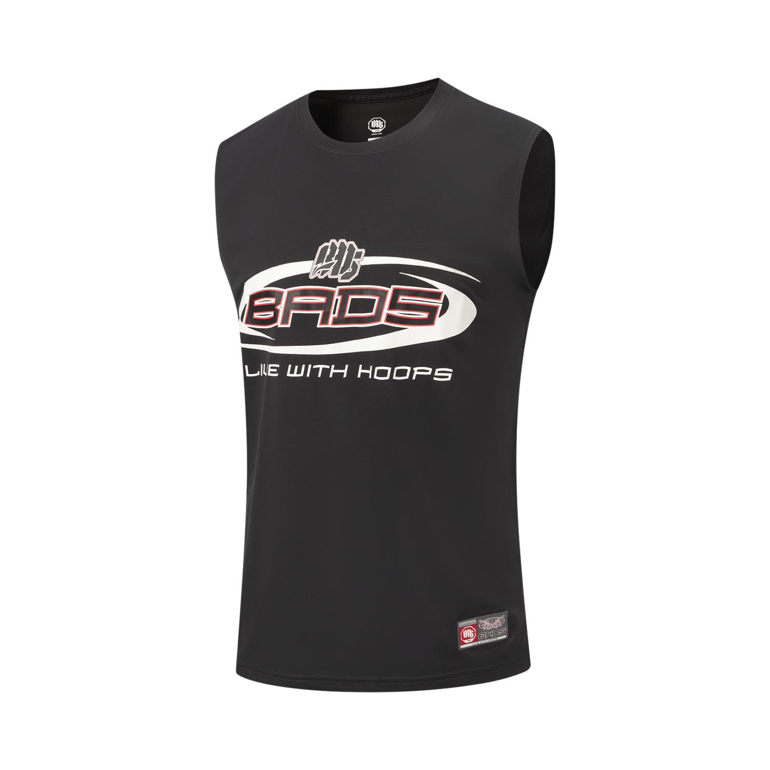 

Li Ning Basketball Series Loose Letter Print Basketball Vest Men tops AVSW037-2 XXL