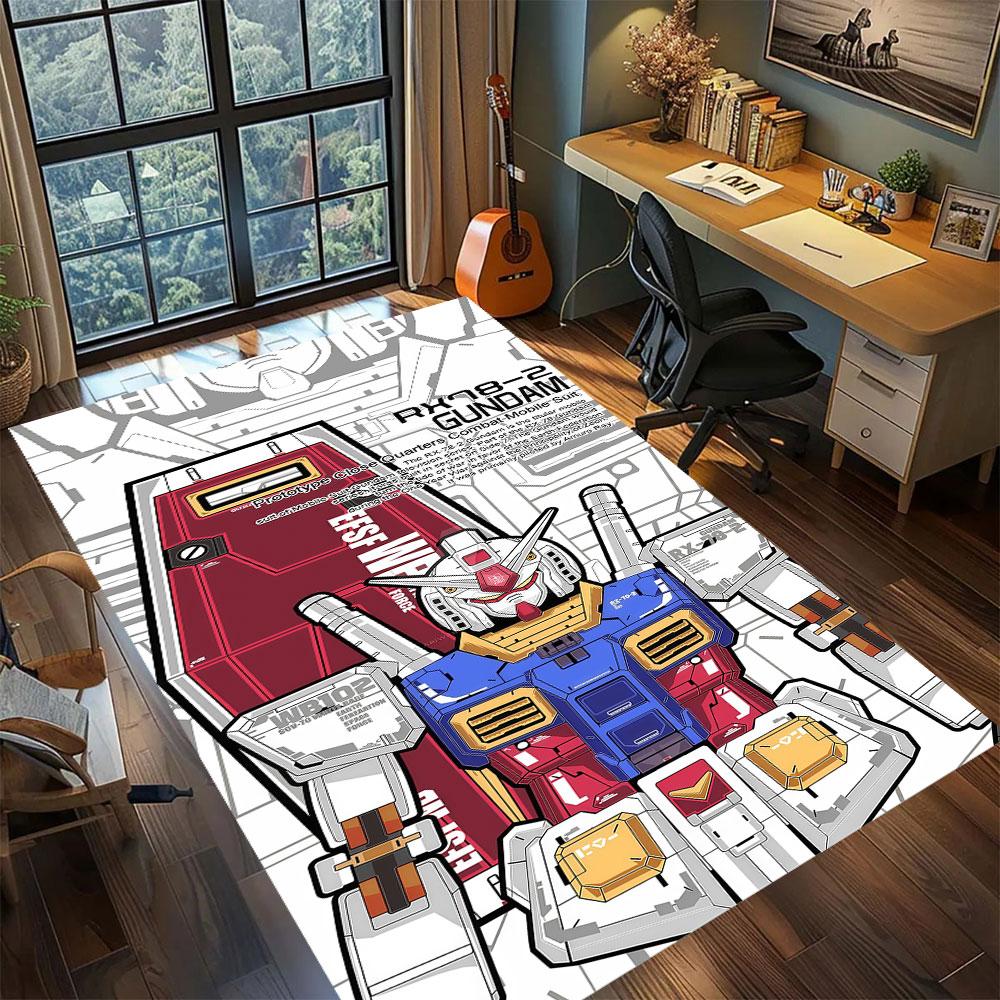 

Gundam anime character Carpet for Living Room Bedroom Home Decor Cool Movie Mat Play Floor Mat 60x90cm