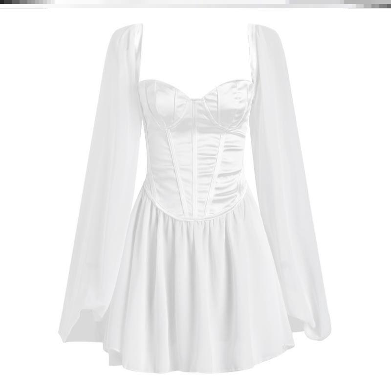 

Network hong yang Gas 2020 New Gorgeous White deng long xiu Retro xiong yi shi Princess Dress Fashionable Tide White(Fairy Dress-M75) XL