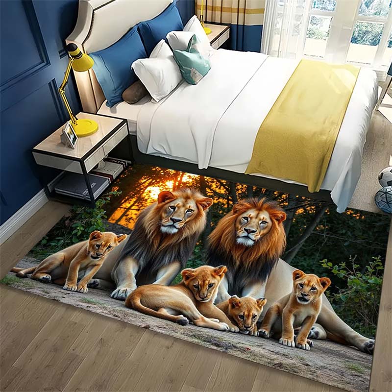 Starry Night Cats Van Gogh Area Rug, Art Decor Mat 40x60cm( 15x23in )
