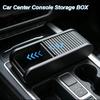Almacenamiento en el Salpicadero del Coche Estuche para Gafas Caja de Almacenamiento para Coche Caja de Monedas Caja Organizadora Extraíble con Tapa Accesorios Interiores del Automóvil