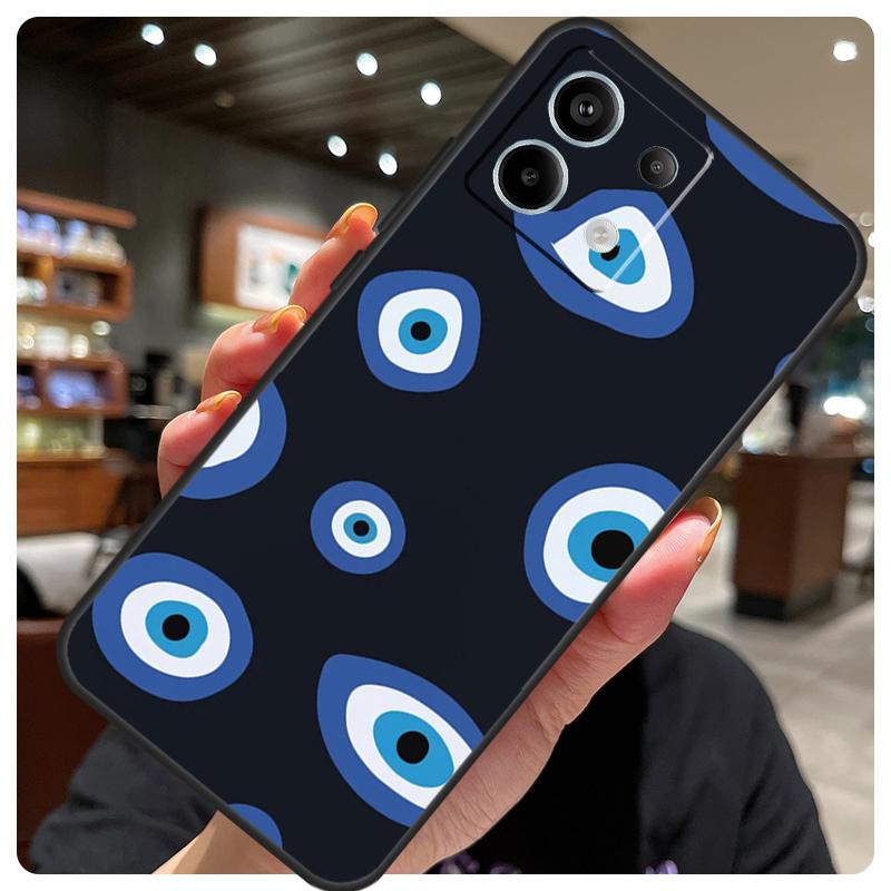 Big Eyes Cartoon Pattern Case For Xiaomi Redmi Note 14 10 11 12 13 15 Pro Plus Cover For Redmi 15 15C 14C 10C 12C 13C
