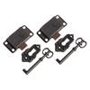 2 PCS Vintage Cabinet Door Lock Set Key Wooden Jewelry Box Lock Decorative Cover Antique-Bronze Lock Furniture Hardware