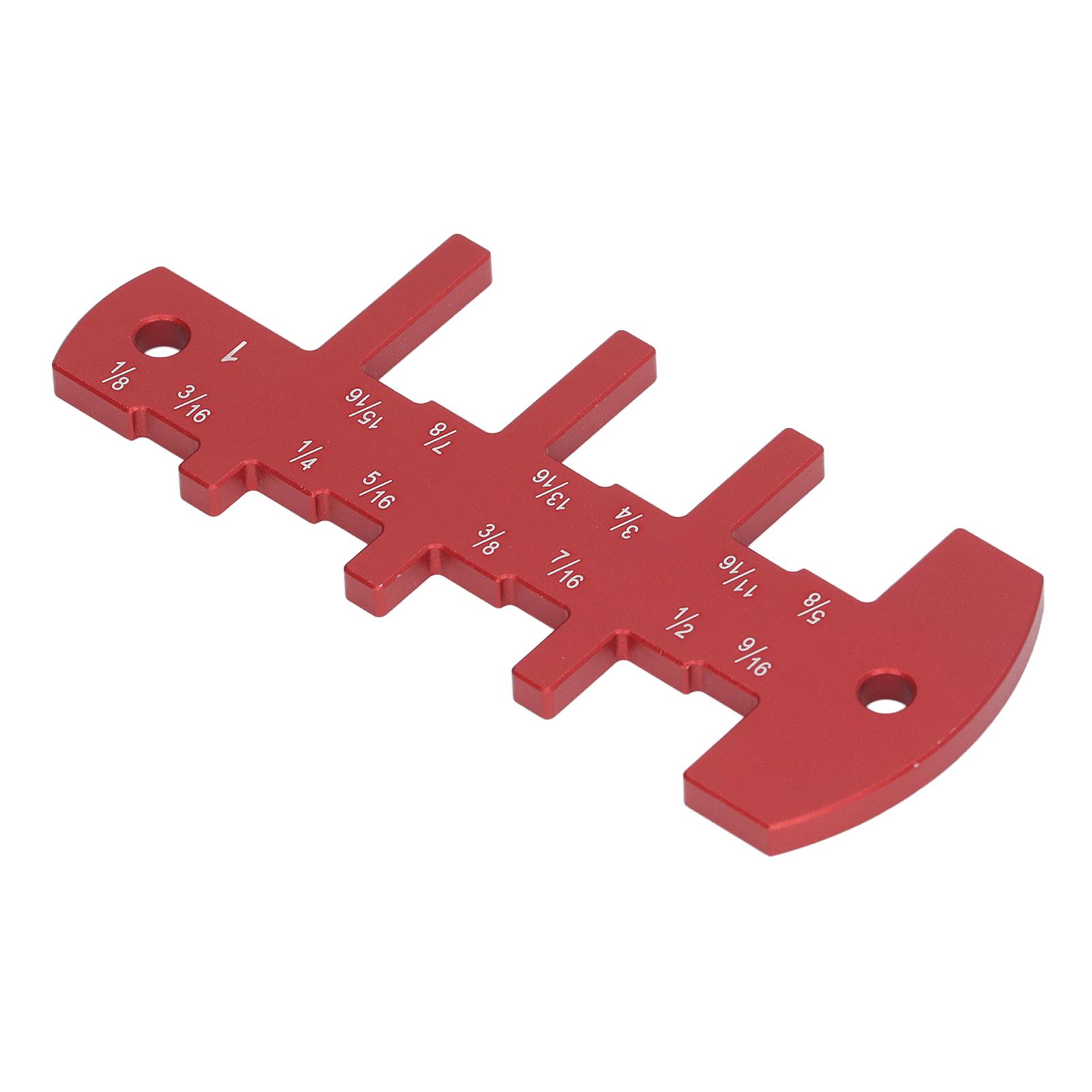 

Шаблон глубины пропила для настольной пилы, фрезера, имперский, из алюминиевого сплава, для установки высоты лезвия, деревообрабатывающий инструмент