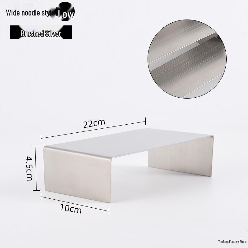Stainless Steel U-Shaped Display Stand for Shoe and Bag Storage