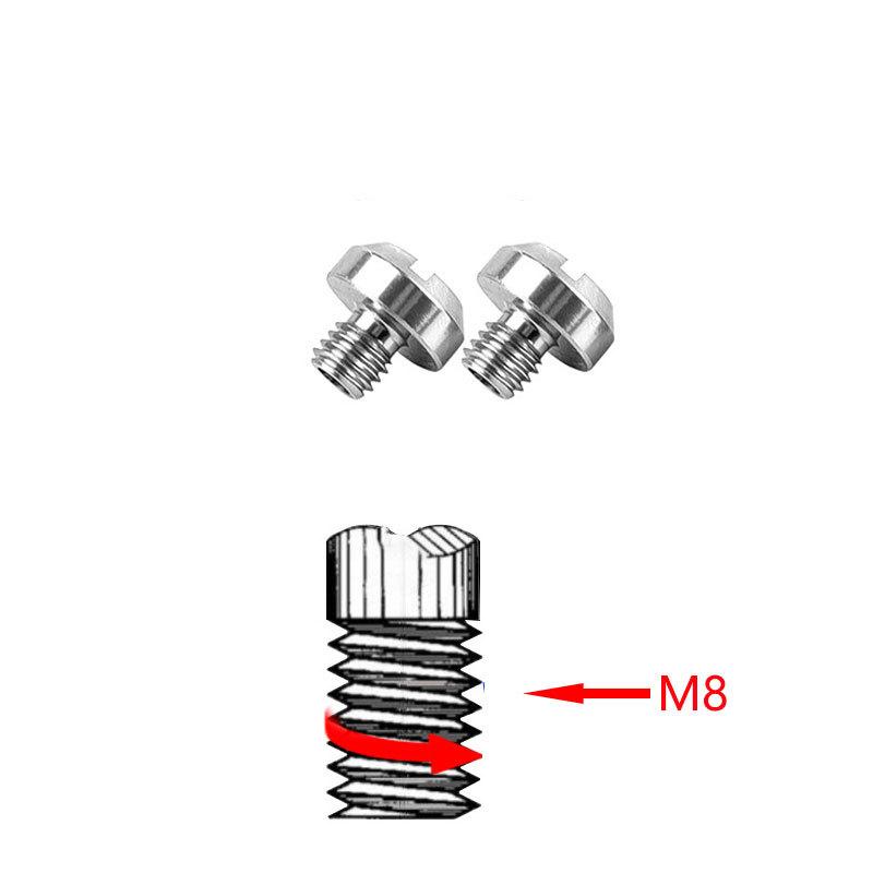 2 uds M8 / M10 espejo retrovisor de motocicleta agujeros tapones tornillos modificación de piezas de aleación de aluminio