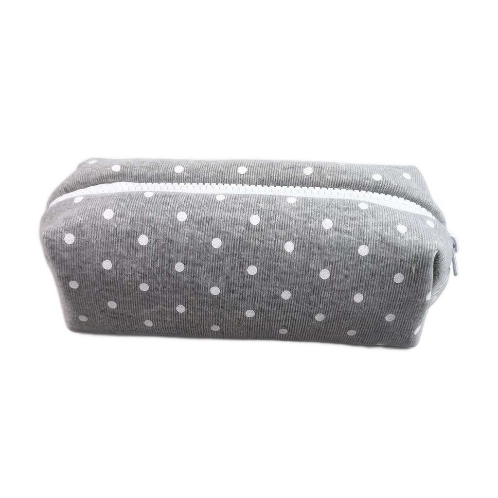 Polka Dot Pencil Case Portable Small Pouch for Students Women Makeup Bag