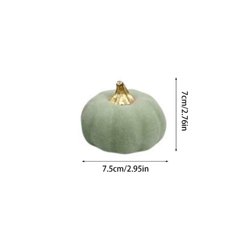 10Pcs Green Foam Pumpkins Artificial Pumpkins Fall Harvest Decoration for Halloween Thanksgiving Kitchen Decoration