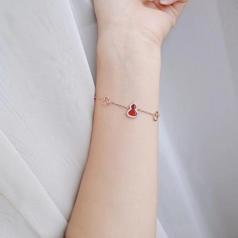 Seiko micro-rimmed diamond Fulu gourd bracelet versatile light luxury bracelet hand jewelry delivery