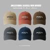 1pc Soft Retro Letters Baseball Caps for Women,solid Color Embroidered Sun Hat Adjustable Men Sports Peaked Cap Trucker Dad Hats