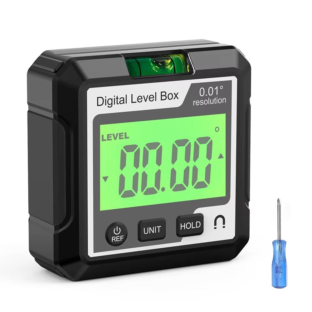Multifunctional Digital Inclinometer Magnetic LCD Display Digital Angle Gauge 360-degree Measurement High Accuracy