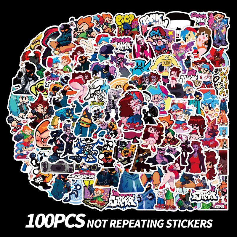 

Friday Night 100pcs Funkin Sticker Pack Set Game Diy Imposter Decal Waterproof 100pcs