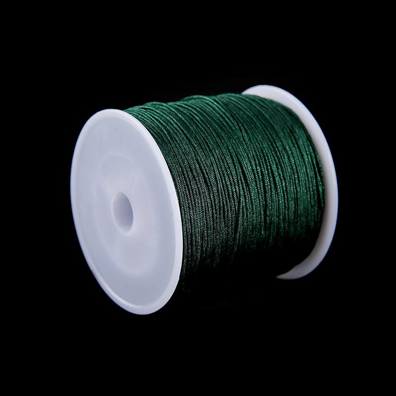 Rot Nein. 72 Baumwollgarn: 30m Handgeflochtenes Seil, 0,8mm für Armbänder, Halsketten, Perlenarbeiten, DIY-Zubehör