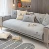 Embroidery Flower Sofa Cover Soft Chenille Solid Color Couch Cover for Living Room Modern Simple Universal Non-slip Sofa Cushion