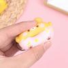 Soft Material Donut Slow Rebound Keyring Cute Animal Design PU Donut Keychain  Holiday Gift
