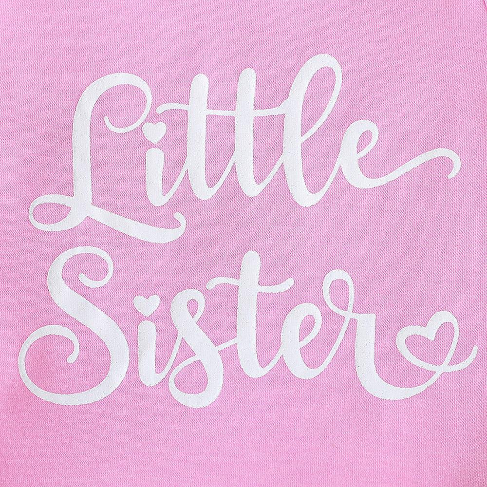 Salopetă roz pentru bebeluși, fetiță, 1-18 luni, cu mânecă scurtă, monogramă, pantaloni cu imprimeu de fundă și bandă pentru păr