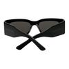 Balenciaga Logo Irregular Shape Sunglasses Unisex sunglasses Black BB0328S001