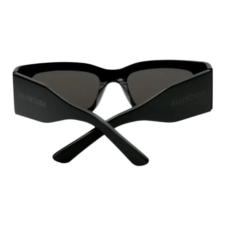 Balenciaga Logo Irregular Shape Sunglasses Unisex sunglasses Black BB0328S001